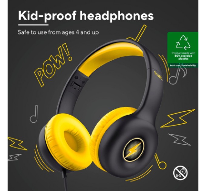 Trust Навушники Trust Nouna Black (25406)