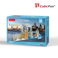 Пазл Cubic Fun Тривимірний пазл CityLine London (MC253h)