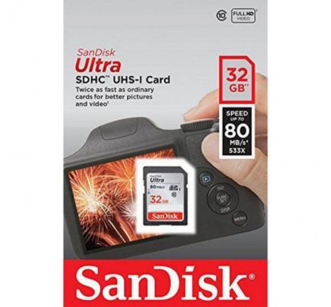 SanDisk Карта пам'яті SanDisk 32GB SDHC class 10 Ultra (SDSDUN4-032G-GN6IN)