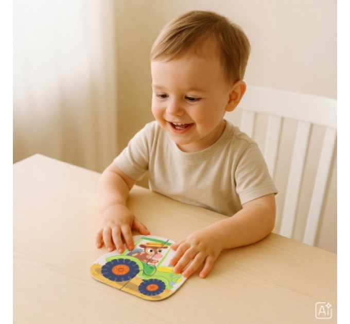 DoDo Пазл DoDo 4 в 1 Baby puzzle. Транспорт (300685)