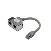 Розгалужувач Digitus витой пары, STP, cat.5e, 1x2RJ-45 (DN-93904)