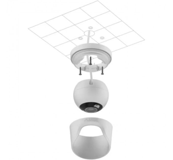 Ajax Камера відеоспостереження Ajax TurretCam HL (8/4.0) white