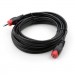 Vinga Кабель мультимедійний Jack 3.5mm M/F 3 m Vinga (VCPDCJ35MF3BK)