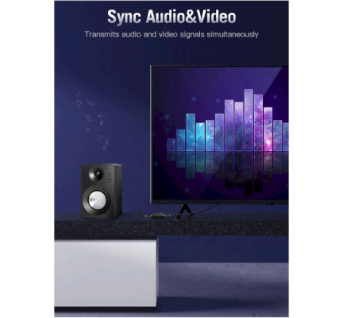 Vention Кабель мультимедійний HDMI to HDMI 2.0m V2.0 4K 30Hz PVC Vention (AACBH)