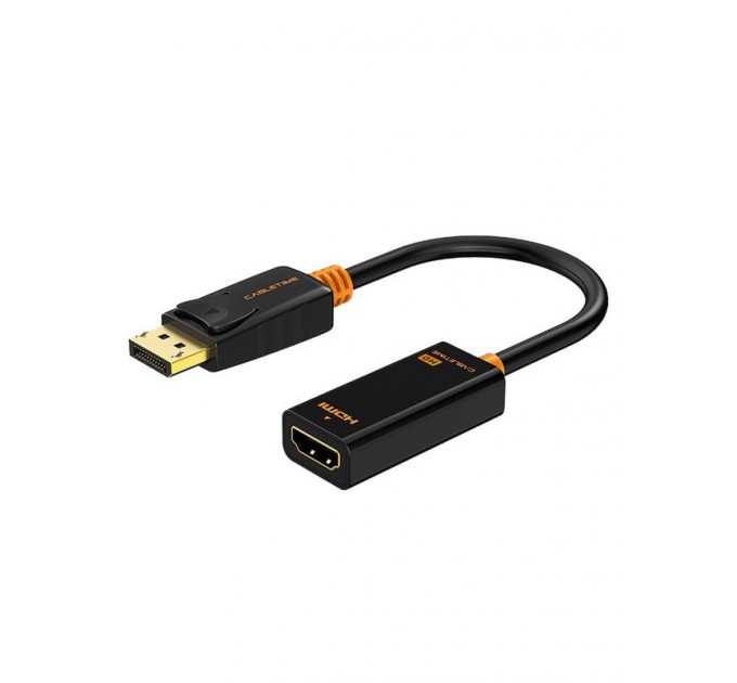 Cabletime Перехідник Сabletime DisplayPort – HDMI V 2.0 (M/F), 0.2 м, (1920*1080p)/60HZ, Black (CP22B)
