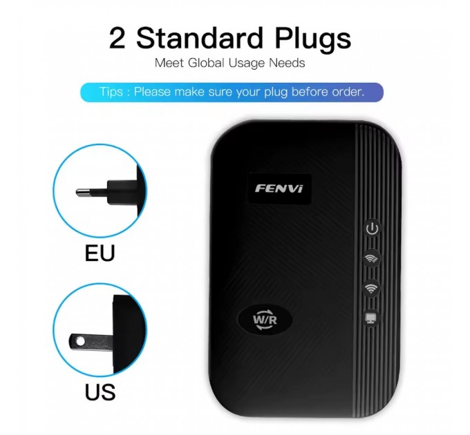 Fenvi Точка доступу Fenvi FWD-R616U Black Wi-Fi Repeater
