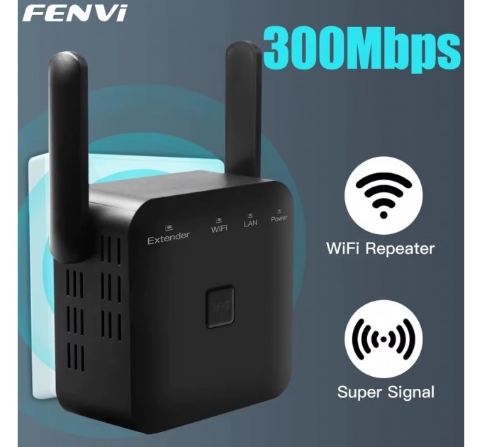 Fenvi Точка доступу Fenvi Pro 300M Wi-Fi Repeater 2.4Ghz Network Expander