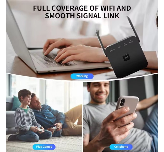 Fenvi Точка доступу Fenvi Pro 300M Wi-Fi Repeater 2.4Ghz Network Expander