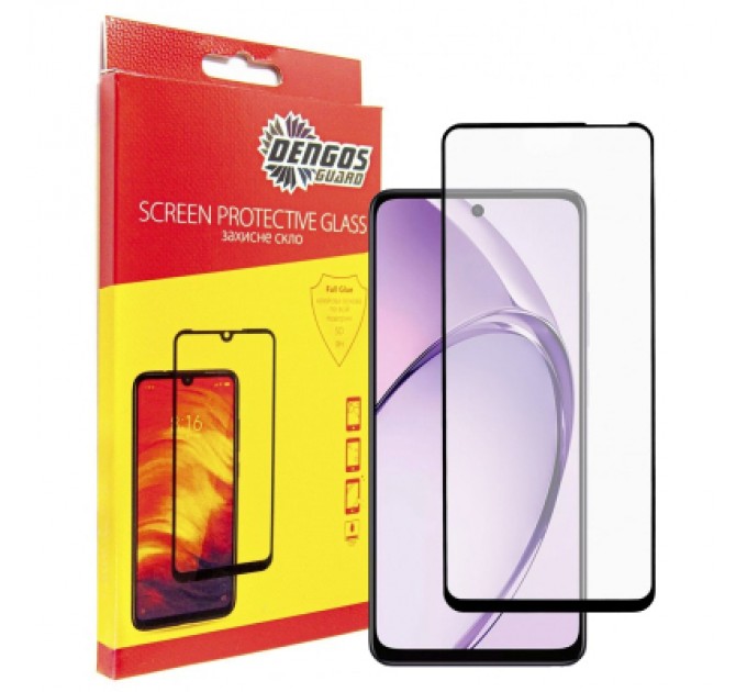 Dengos Скло захисне Dengos Full Glue OPPO A40m Black (TGFG-413)