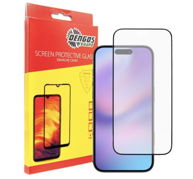 Dengos Скло захисне Dengos Full Glue iPhone 17 Black (TGFG-408)