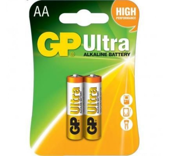 Gp Батарейка Gp AA LR6 Ultra Alcaline * 2 (15AU-U2 / 4891199027581)
