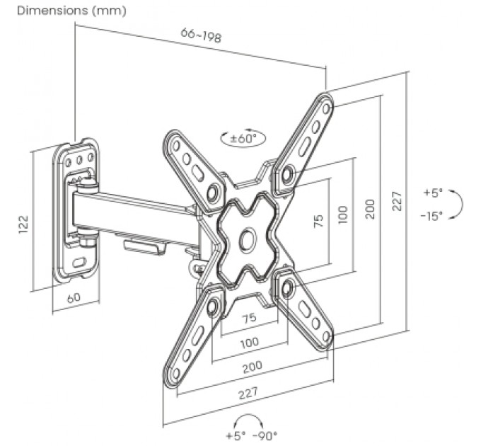 Brateck Кронштейн Brateck LDA40-221
