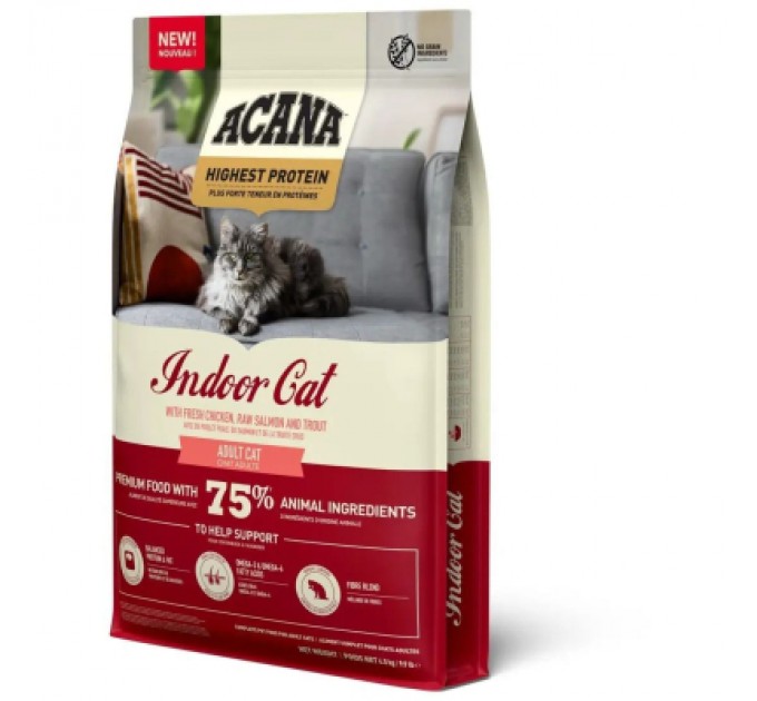 ACANA Сухий корм для кішок ACANA Highest Protein Indoor 4.5 кг (0064992723989)