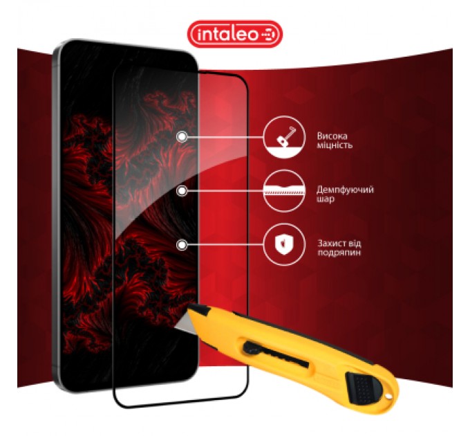 Intaleo Скло захисне Intaleo Full Glue Samsung S24 FE Black (1283126594854)