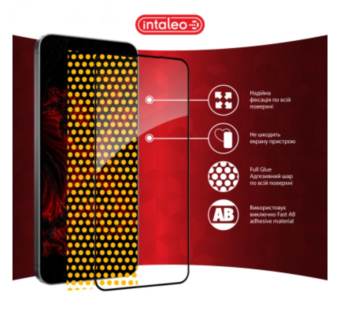 Intaleo Скло захисне Intaleo Full Glue Samsung S24 FE Black (1283126594854)
