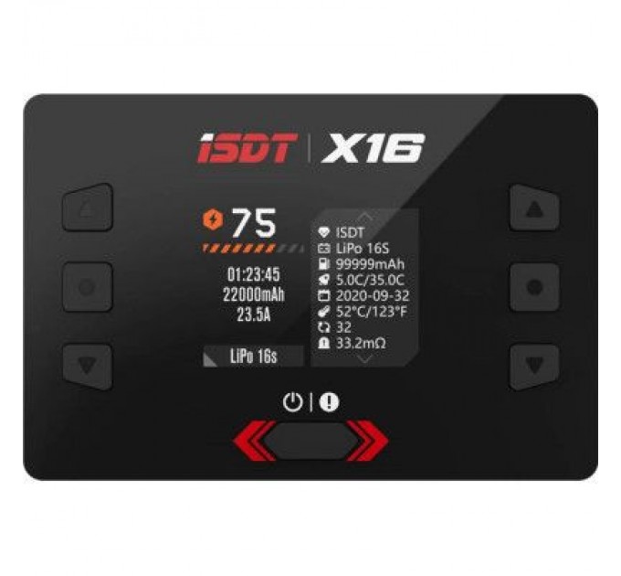 iSDT Зарядний пристрій для дрона iSDT X16,1100W x 2/20A x 2 Dual Channel (HP0015.X16)