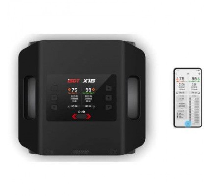 iSDT Зарядний пристрій для дрона iSDT X16,1100W x 2/20A x 2 Dual Channel (HP0015.X16)
