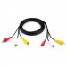 Vinga Кабель мультимедійний 3RCA to 3RCA 1.8m Vinga (VCP3RCA1.8)