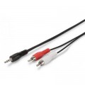 Assmann Кабель мультимедійний Jack 3.5mm to 2RCA 5.0m Assmann (AK-510300-050-S)