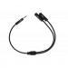 2E Кабель мультимедійний 3.5 мм jack(M) x 2(F), black, 0.15m 2E (2E-W9697)