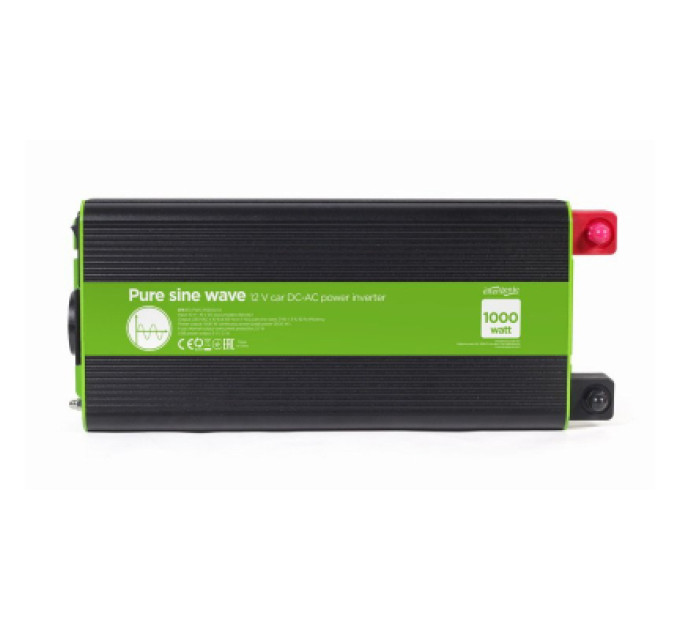EnerGenie Автомобільний інвертор 12V/230V 1000W (2000W peak power) чиста синусоїда EnerGenie (EG-PWC-PS1000-01)