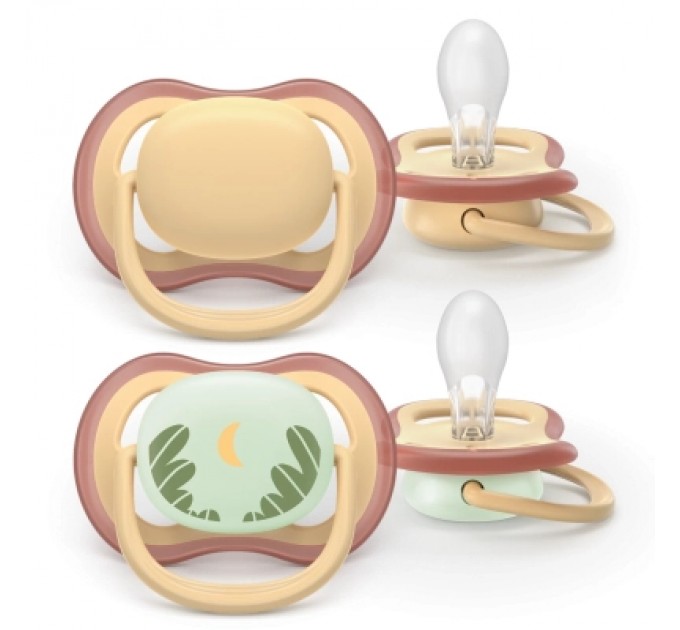 Philips AVENT Пустушка Philips AVENT Ultra Air 0-6 місяців 2 шт нейтральна, день/ніч (SCF087/09)