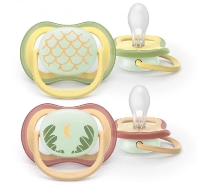 Philips AVENT Пустушка Philips AVENT Ultra Air Нічна 0-6 місяців 2 шт (SCF376/27)