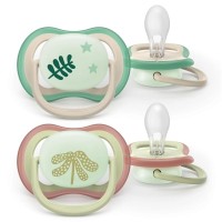 Пустушка Philips AVENT Ultra Air Нічна 6-18 місяців 2 шт (SCF376/31)