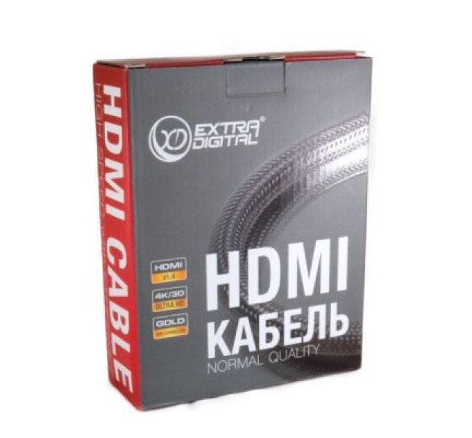 Extradigital Кабель мультимедійний HDMI to HDMI 5.0m v2.0 28awg, 14+1, CCS Extradigital (KBH1749)