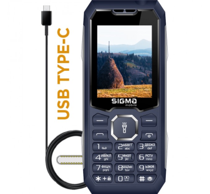 Sigma Мобільний телефон Sigma X-style 341 BRO Type-C Blue (4827798368428)