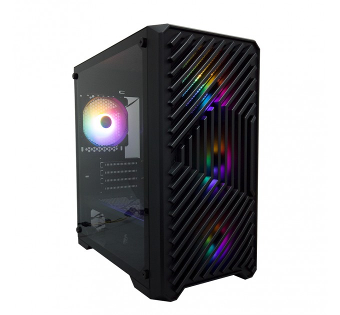 1stPlayer Корпус 1stPlayer T5-BK-4F1 Black без БЖ