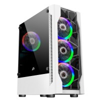 Корпус 1stPlayer D4-WH-4F1-W White без БЖ