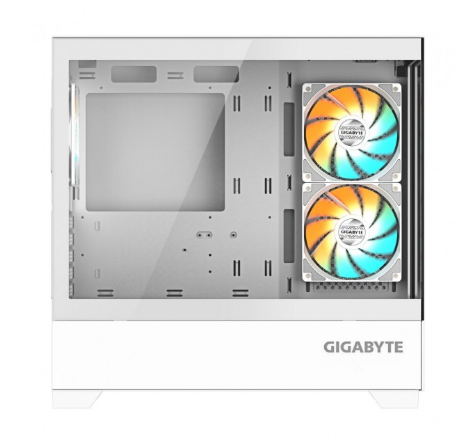 GIGABYTE Корпус Gigabyte C201 Panoramic Tempered Glass Ice без БЖ (GB-C201PI)