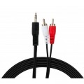 Vinga Кабель мультимедійний Jack 3.5mm male to 2xRCA 5.0m Vinga (VCPDCJ35MRCA25BK)