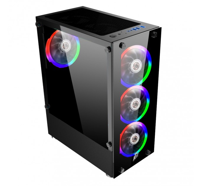 1stPlayer Корпус 1stPlayer V2-A-BK-4F1 Black без БЖ