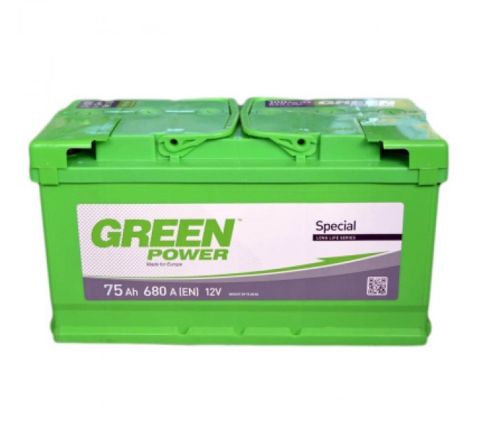 GREEN POWER Акумулятор автомобільний GREEN POWER Standart 75Ah (+/-) (680EN)