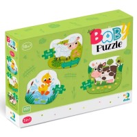 Пазл DoDo 3 в 1 Сільські тварини (300393)