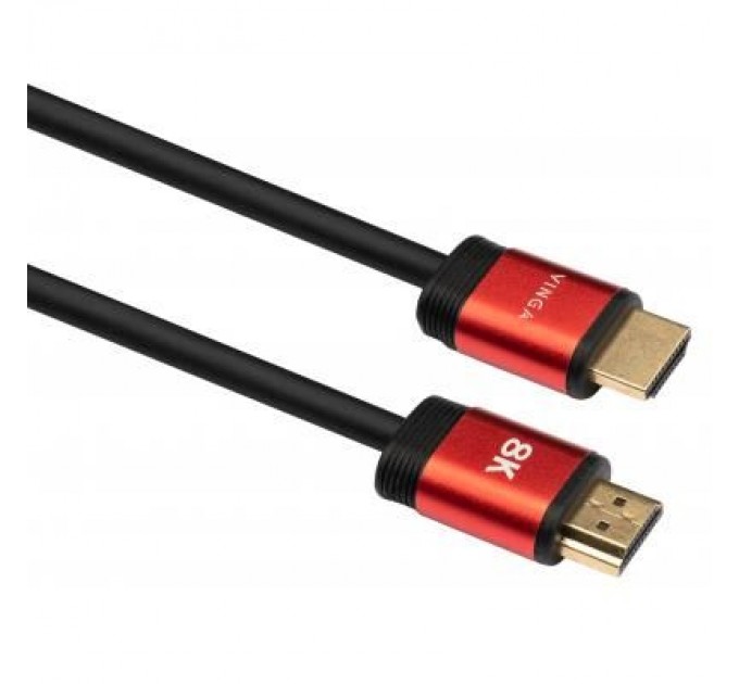 Vinga Кабель мультимедійний HDMI to HDMI 1.8m v2.1 8K Vinga (VCPHDMIMM211.8)