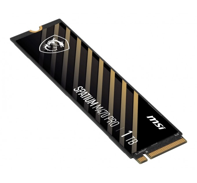MSI Накопичувач SSD 1TB MSI Spatium M470 Pro M.2 2280 PCIe 4.0 x4 NVMe 3D NAND TLC (S78-440L0J0-P83)