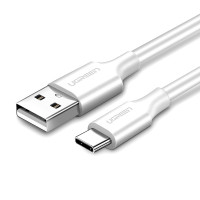 Дата кабель USB 2.0 AM to Type-C 1.0m US287 White Ugreen (60121)