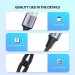 Ugreen Дата кабель USB 2.0 AM to Type-C 1.0m US288 Aluminum Braid Black Ugreen (60126)