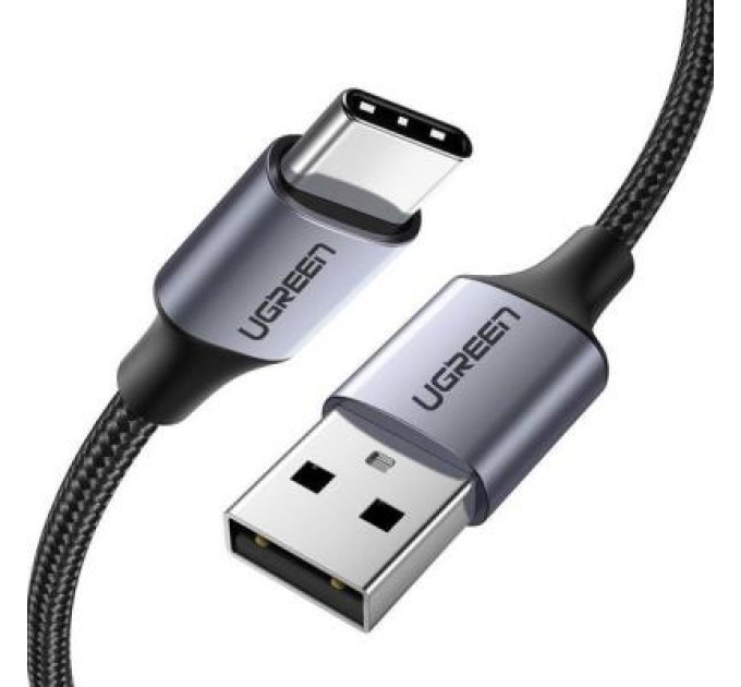 Ugreen Дата кабель USB 2.0 AM to Type-C 2.0m US288 Aluminum Braid Black Ugreen (60128)