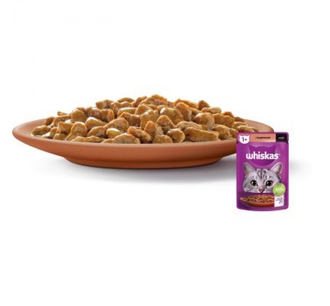 Whiskas Вологий корм для кішок Whiskas Індичка в соусі 85 г (5900951302077)