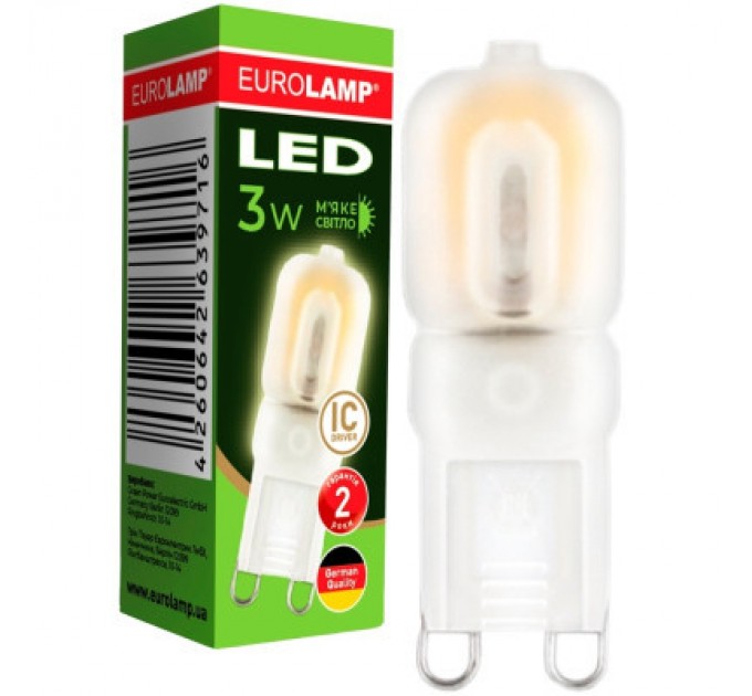 Eurolamp Лампочка Eurolamp LED G9 3W 3000K 220V (LED-G9-0330(220))