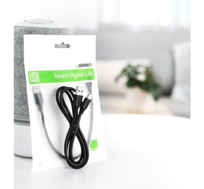 Ugreen Дата кабель USB 2.0 AM to Type-C 3.0m 3.0A 18W US287 Black Ugreen (60826)