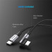 Ugreen Дата кабель USB-C to USB-C 2.0m 60W US255 Black Gray Ugreen (50125)