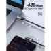 Ugreen Дата кабель USB-C to USB-C 3.0m 60W US255 90-degree Angle Black Ugreen (80714)