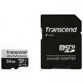 Transcend Карта пам'яті Transcend 64GB microSDXC class 10 UHS-I U3 A2 (TS64GUSD340S)