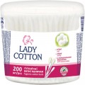 Lady Cotton Ватні палички Lady Cotton в банці 200 шт. (4823071607604)