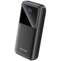 Батарея універсальна Vention 20000mAh 22.5W 3A, PD, QC/3.0, LED Display, Black (FHLB0)
